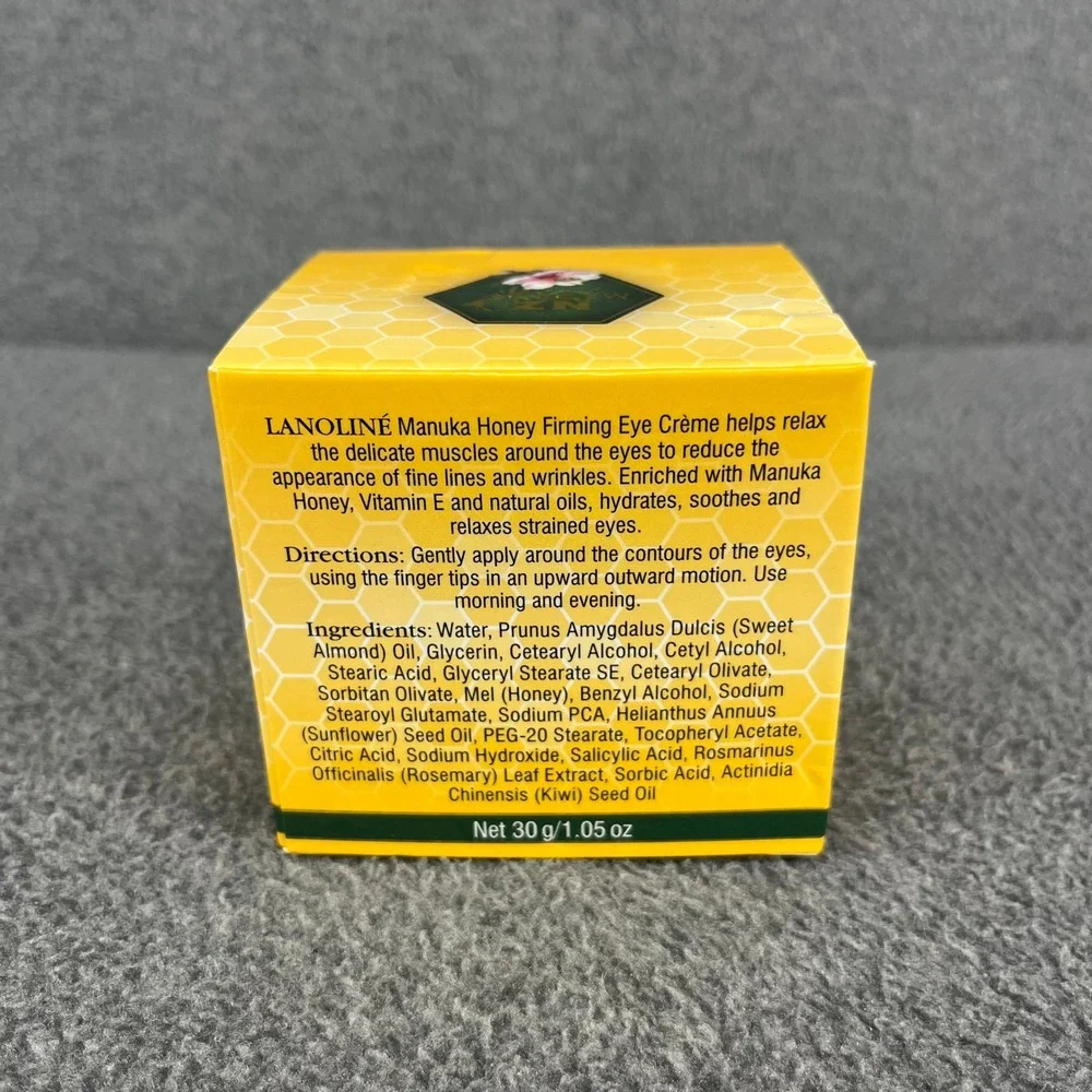 Lanoline Manuka Honey Firming Eye Cream Kiwi Seed Oil Vitamin E 1.05 oz
